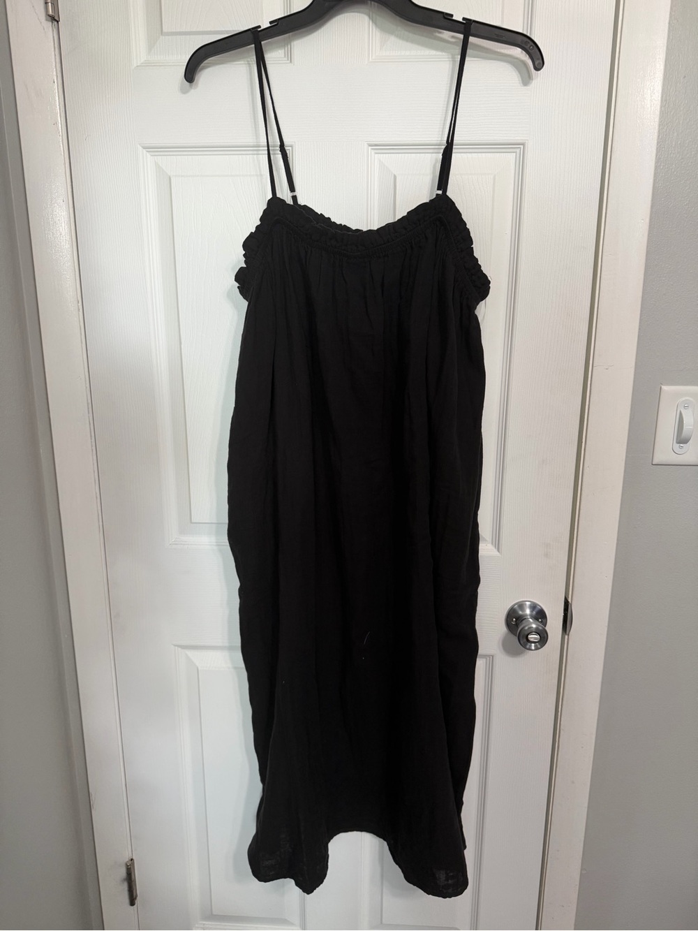 Time and Tru Black Spaghetti Strap Maxi Dress